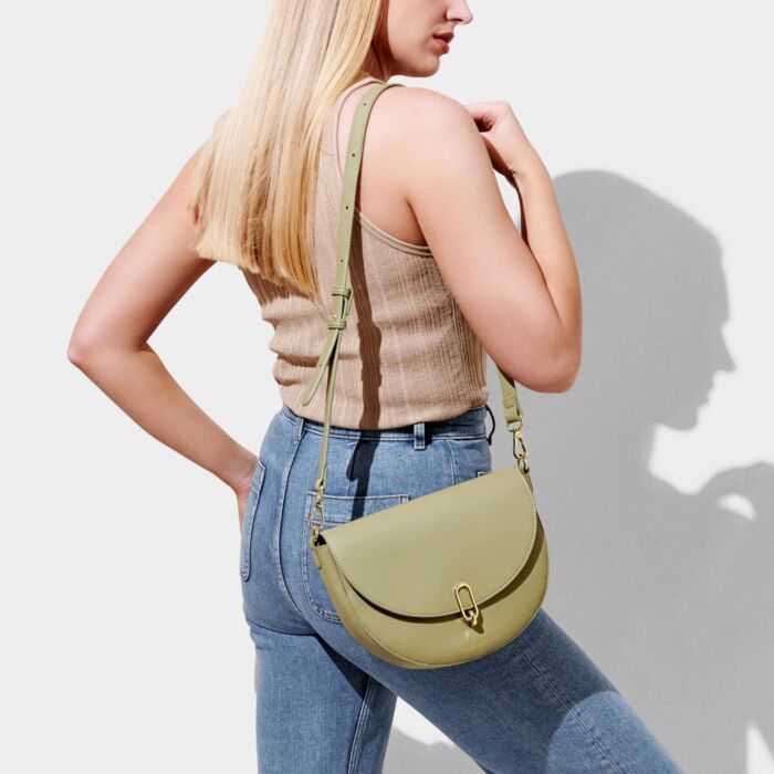 Katie Loxton Quinn Saddle Bag - Olive